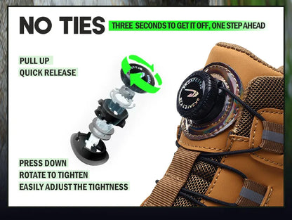 Rugged Safety Boots – Waterproof Steel Toe Protection for Work & Outdoor Riding