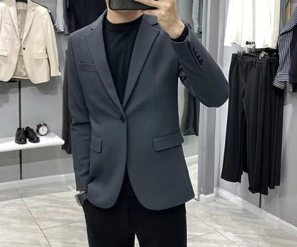 Men’s Business Blazer – Classic Black Suit Jacket in Regular & Plus Sizes
