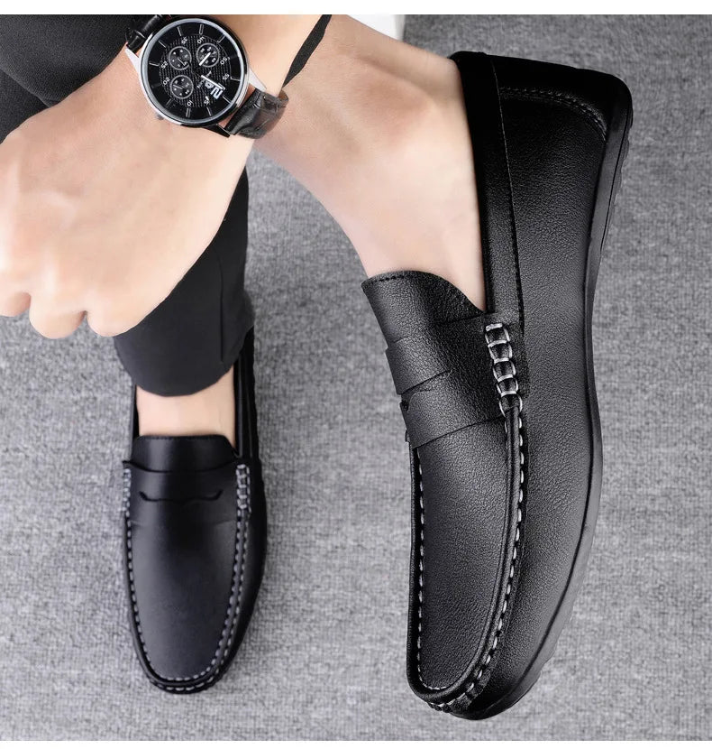 Men’s Shoes – New Casual Driving Style Loafers, Fashion Outdoor Slip-On Lazy Flats