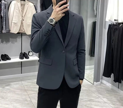 Men’s Business Blazer – Classic Black Suit Jacket in Regular & Plus Sizes