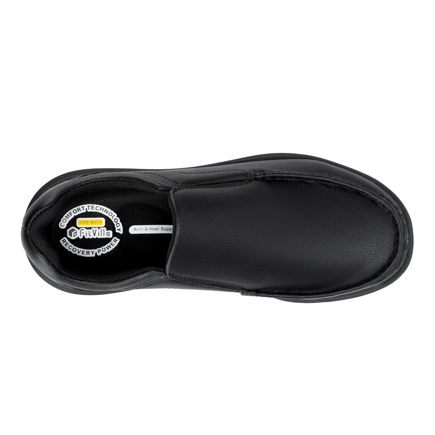 Everyday Comfort Slip-Ons – Wide Leather Shoes Designed for Support & Ease