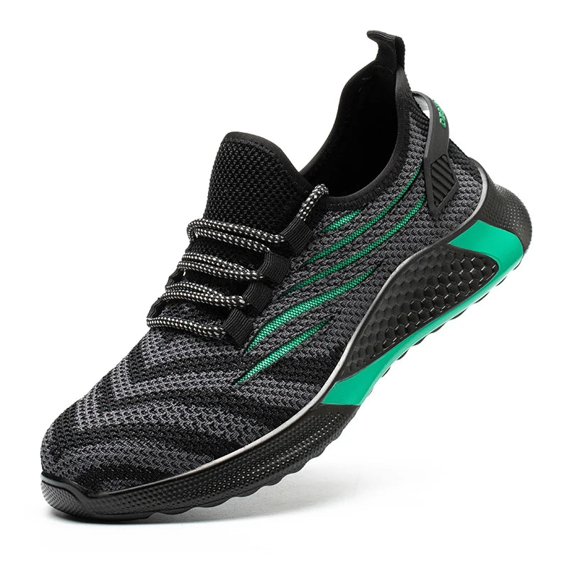 Men’s Safety Work Shoes – Anti-Puncture Indestructible Sneakers, Lightweight Protective Boots