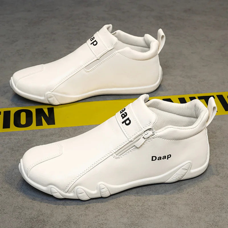 Luxury Men's Casual Shoes Designer Leather Shoes Soft Soles Comfort Sneakers Outdoor Lightweight Flats Anti Slip Walking Shoes