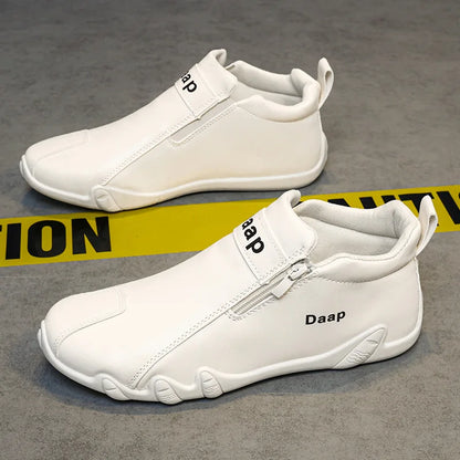Luxury Men's Casual Shoes Designer Leather Shoes Soft Soles Comfort Sneakers Outdoor Lightweight Flats Anti Slip Walking Shoes