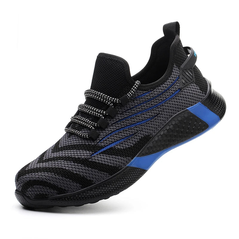 Men’s Safety Work Shoes – Anti-Puncture Indestructible Sneakers, Lightweight Protective Boots