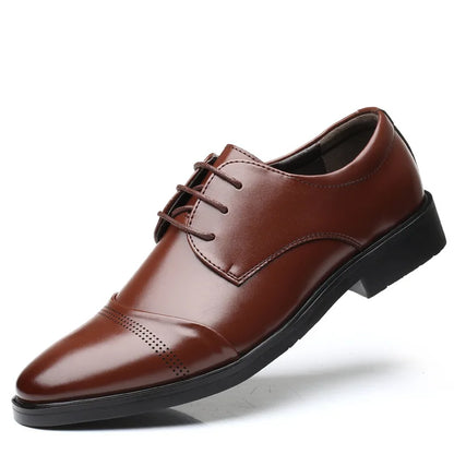 Men’s Formal Leather Shoes – Classic Business Dress Shoes in Large Sizes