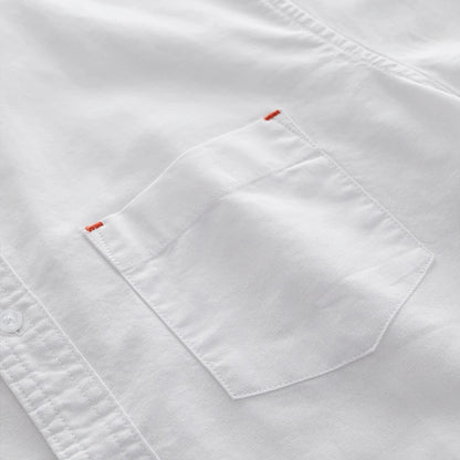 Men’s 100% Cotton Oxford Shirt – Short Sleeve Solid Color Casual Summer Top