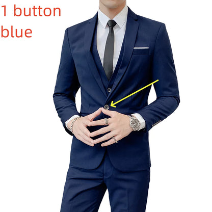 Classic 3-Piece Suit – Timeless Gentleman’s Style for Business, Weddings & Special Occasions