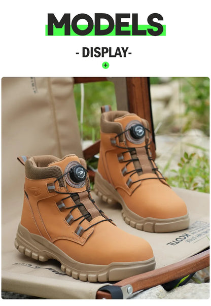 Rugged Safety Boots – Waterproof Steel Toe Protection for Work & Outdoor Riding