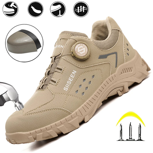 Protective Work Sneakers – Lightweight Steel Toe Safety Shoes with All-Day Comfort