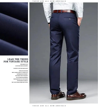 Lightweight Ice Silk Suit Pants – Cool Comfort with a Sharp Business Look