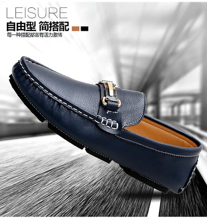 Handcrafted Leather Loafers – Effortless Comfort with Korean-Inspired Style