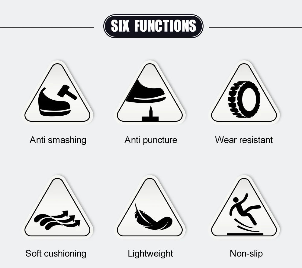 Men’s Steel Toe Safety Shoes – Lightweight, Breathable & Puncture-Resistant Work Footwear
