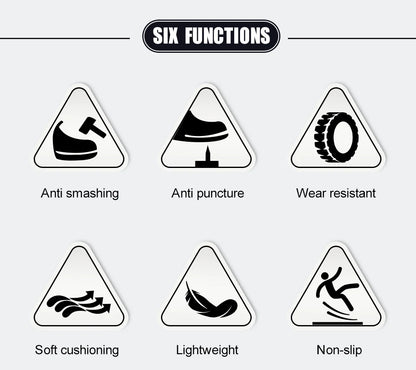 Men’s Steel Toe Safety Shoes – Lightweight, Breathable & Puncture-Resistant Work Footwear
