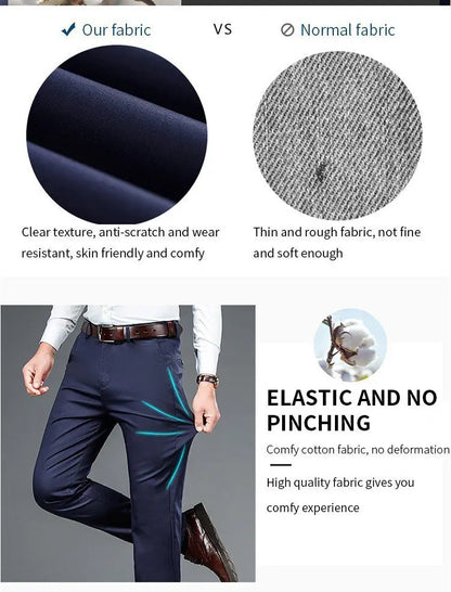 Lightweight Ice Silk Suit Pants – Cool Comfort with a Sharp Business Look