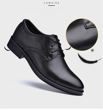 Men Formal Leather Shoes Black Pointed Toe Men Loafers Party Office Business Casual Shoes for Men Oxford Shoes Mens Dress Shoe