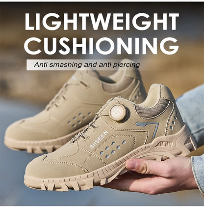Men’s Steel Toe Safety Shoes – Lightweight, Breathable & Puncture-Resistant Work Footwear