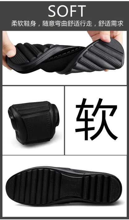 Men’s Shoes – New Casual Driving Style Loafers, Fashion Outdoor Slip-On Lazy Flats