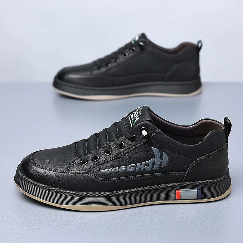 Trendy Men's Casual Shoes Simple Men's Retro Genuine Leather Shoes Elegant Formal  Commuter Work Shoes Free Delivery Loafers