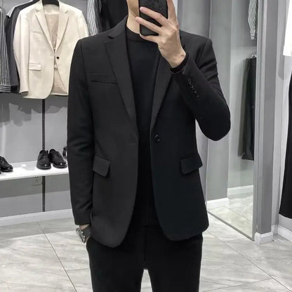 Men’s Business Blazer – Classic Black Suit Jacket in Regular & Plus Sizes