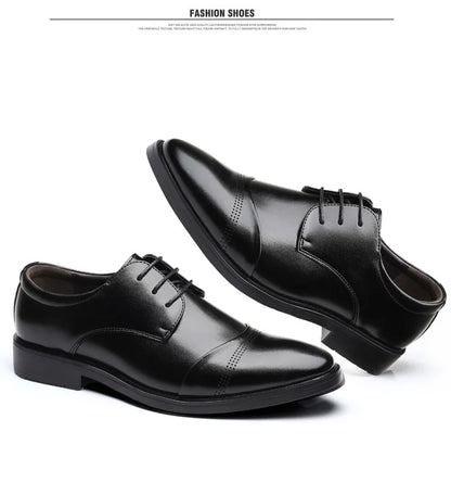 Men’s Formal Leather Shoes – Classic Business Dress Shoes in Large Sizes