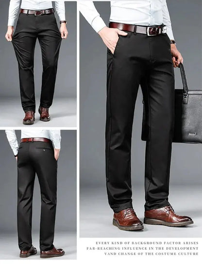 Lightweight Ice Silk Suit Pants – Cool Comfort with a Sharp Business Look
