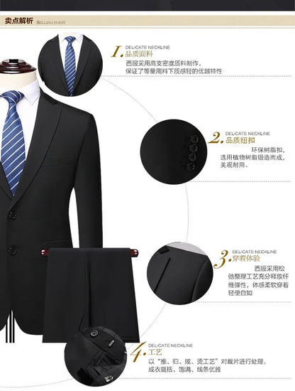 Classic 2-Piece Suit – Smart Tailoring for Business, Weddings & Special Occasions