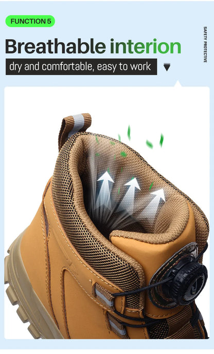 Rugged Safety Boots – Waterproof Steel Toe Protection for Work & Outdoor Riding
