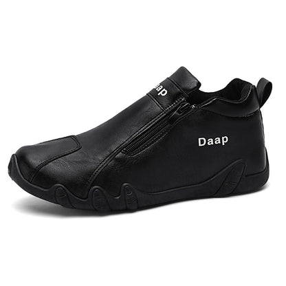 Luxury Men's Casual Shoes Designer Leather Shoes Soft Soles Comfort Sneakers Outdoor Lightweight Flats Anti Slip Walking Shoes