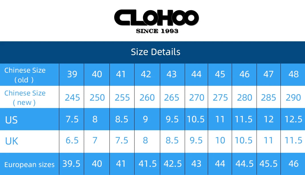 CLOHOO Men’s Business Casual Leather Shoes – Comfortable Breathable Cowhide with Durable Rubber Sole