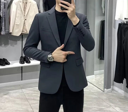 Men’s Business Blazer – Classic Black Suit Jacket in Regular & Plus Sizes