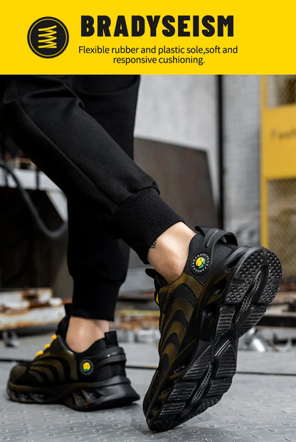Men’s Waterproof Safety Boots – Indestructible Steel Toe Work Footwear with Anti-Smash & Stab Resistance