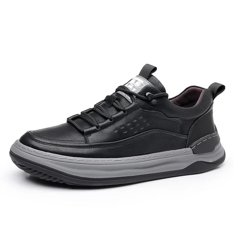 Trendy Men's Casual Shoes Simple Men's Retro Genuine Leather Shoes Elegant Formal  Commuter Work Shoes Free Delivery Loafers