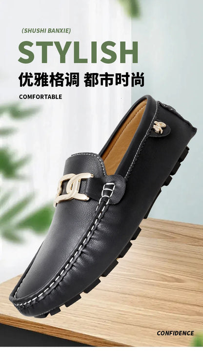 Everyday Style – Handmade Plaid Loafers Designed for Year-Round Comfort