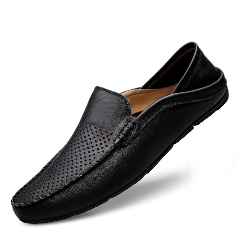 Effortless Summer Luxury – Breathable Leather Driving Loafers
