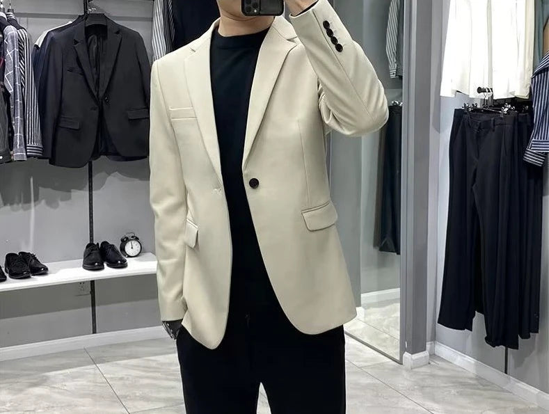 Men’s Business Blazer – Classic Black Suit Jacket in Regular & Plus Sizes