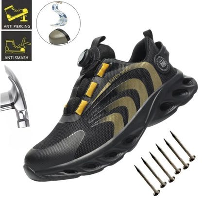 Men’s Waterproof Safety Boots – Indestructible Steel Toe Work Footwear with Anti-Smash & Stab Resistance