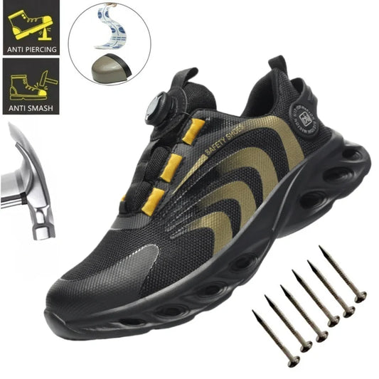 Men’s Waterproof Safety Boots – Indestructible Steel Toe Work Footwear with Anti-Smash & Stab Resistance