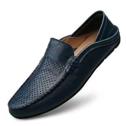 Effortless Summer Luxury – Breathable Leather Driving Loafers