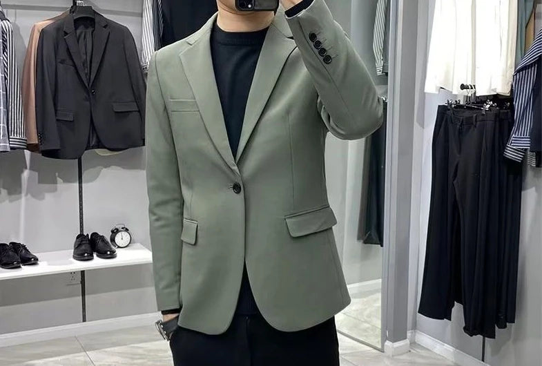Men’s Business Blazer – Classic Black Suit Jacket in Regular & Plus Sizes