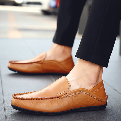 Effortless Summer Luxury – Breathable Leather Driving Loafers