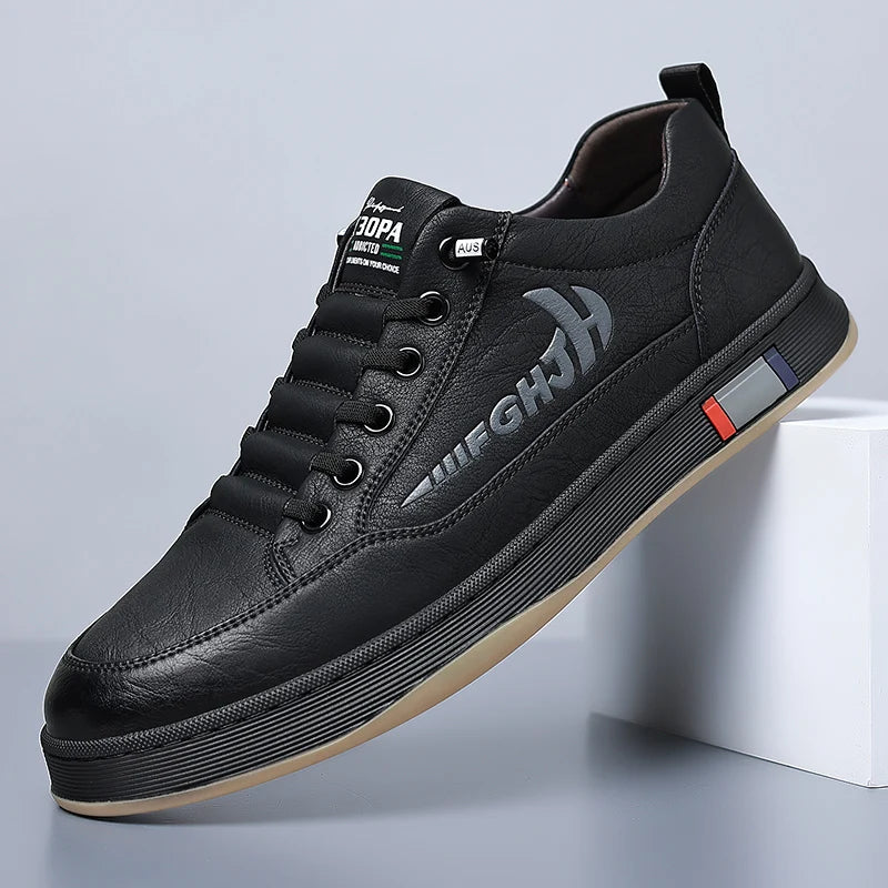 Trendy Men's Casual Shoes Simple Men's Retro Genuine Leather Shoes Elegant Formal  Commuter Work Shoes Free Delivery Loafers