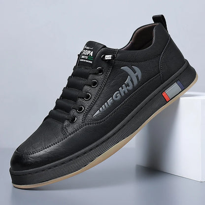 Trendy Men's Casual Shoes Simple Men's Retro Genuine Leather Shoes Elegant Formal  Commuter Work Shoes Free Delivery Loafers