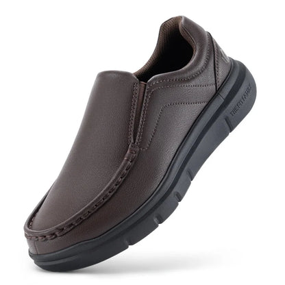 Everyday Comfort Slip-Ons – Wide Leather Shoes Designed for Support & Ease