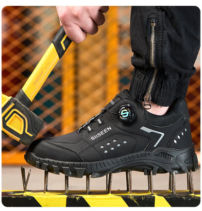 Men’s Steel Toe Safety Shoes – Lightweight, Breathable & Puncture-Resistant Work Footwear