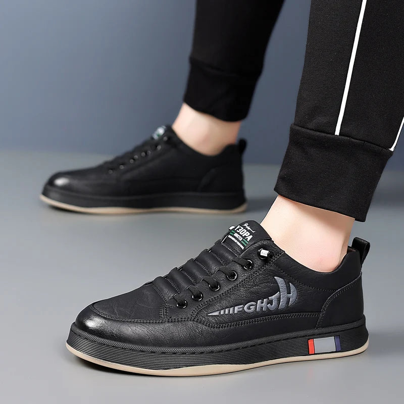 Trendy Men's Casual Shoes Simple Men's Retro Genuine Leather Shoes Elegant Formal  Commuter Work Shoes Free Delivery Loafers