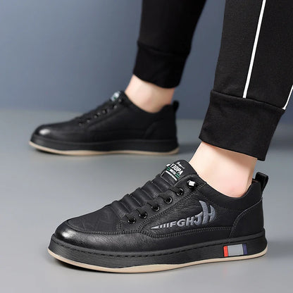 Trendy Men's Casual Shoes Simple Men's Retro Genuine Leather Shoes Elegant Formal  Commuter Work Shoes Free Delivery Loafers