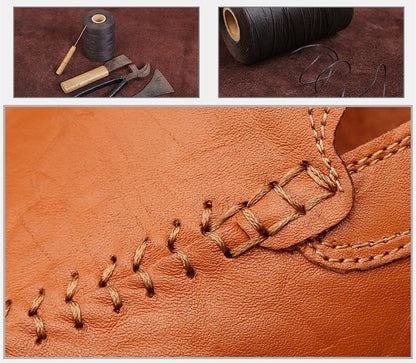 Men’s Genuine Leather Loafers – Casual Luxury Slip-On, Breathable Comfort