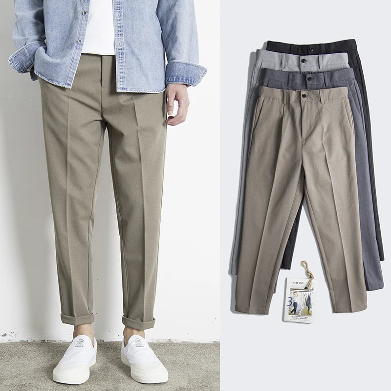 Everyday Slim Straight Pants – Effortless Style & Comfort Across Seasons
