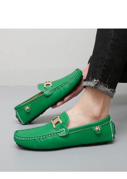 Everyday Style – Handmade Plaid Loafers Designed for Year-Round Comfort